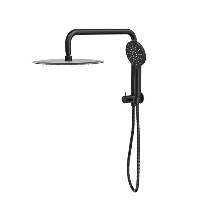 Linsol Sofia 200mm Shower Head on Half rail - 3 Function Handshower