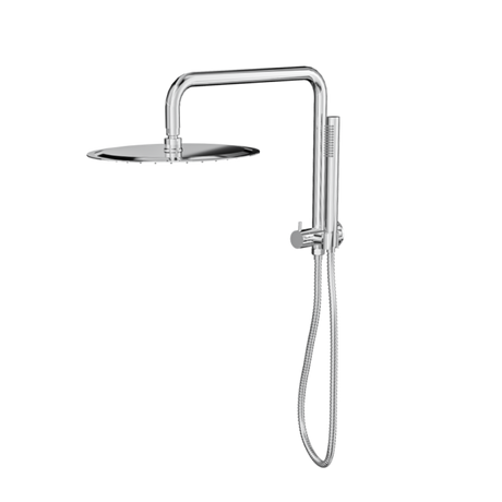 Linsol Sofia 300mm Shower Head on Half rail - Microphone Slim Handshower