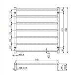 Linsol Allegra 7 Bar Heated Towel Rail