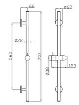 Otus Slimline Rail Shower
