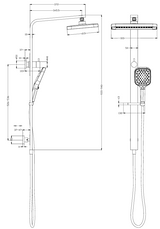 Ceram MultiFunction Shower Set