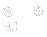 Linsol Lux S2 Single Robe Hook