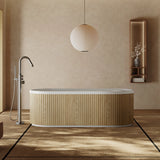 Artemus White Oak Freestanding Bath - 1600mm