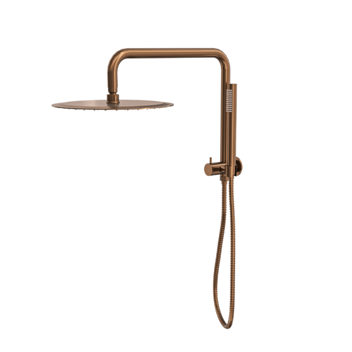 Linsol Sofia 300mm Shower Head on Half rail - Microphone Slim Handshower