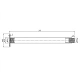 Amoza 300mm Shower Ceiling Arm