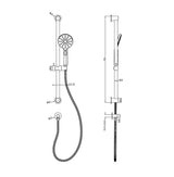 Linsol Sophia Sliding Rail Shower with 3 Function Handpiece