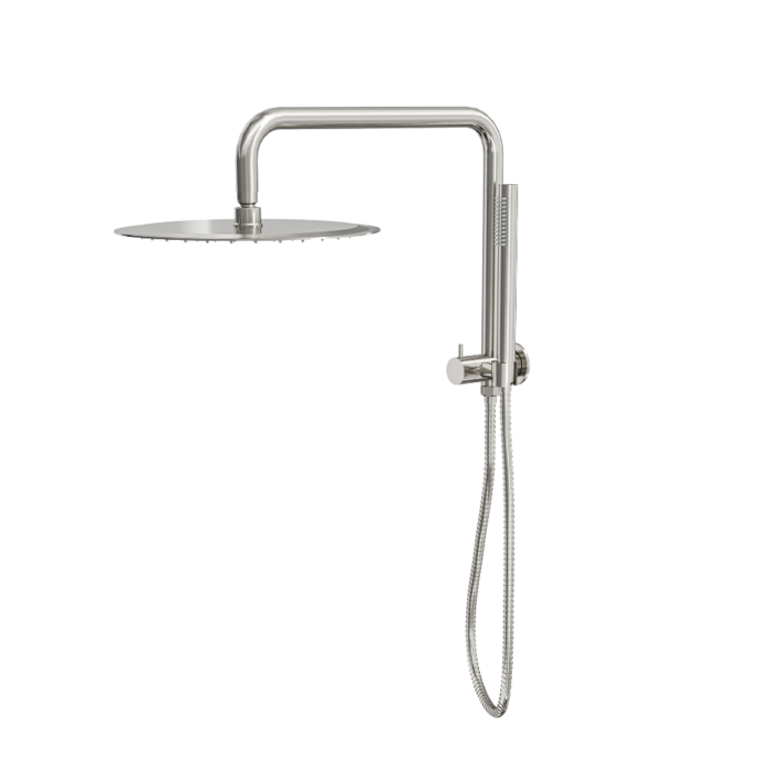 Linsol Sofia 300mm Shower Head on Half rail - Microphone Slim Handshower