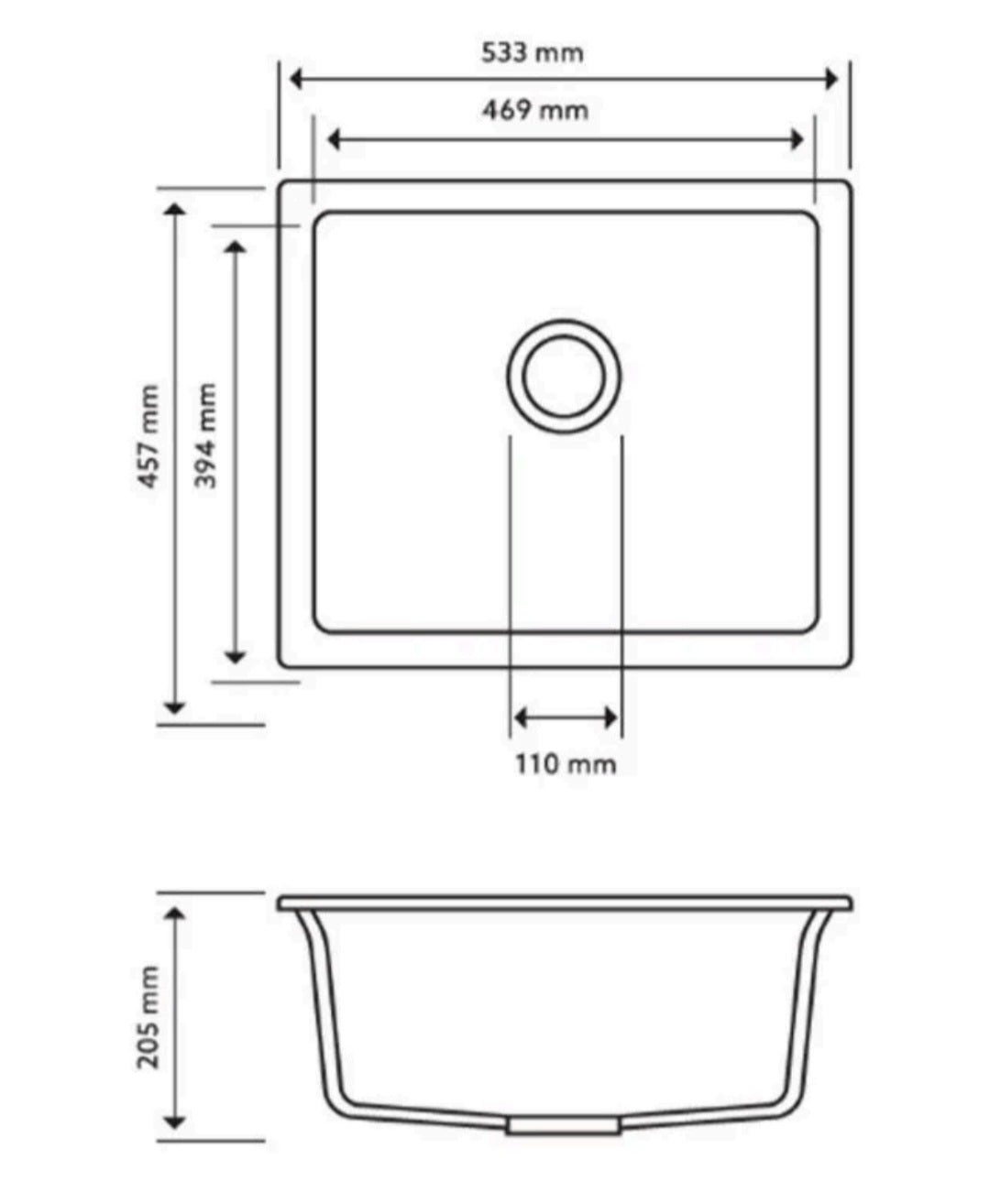 Carysil Salsa - 533 x 457 x 205mm