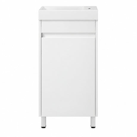 Paula 400mm PVC Slim Vanity on Legs 1th - 400x220x860mm