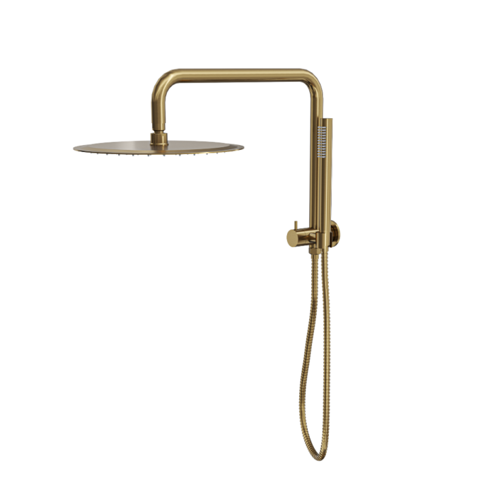 Linsol Sofia 300mm Shower Head on Half rail - Microphone Slim Handshower