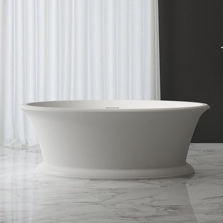 Hampshire Matte White Freestanding Bathtub - 1700mm