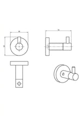 Amoza Robe Hook