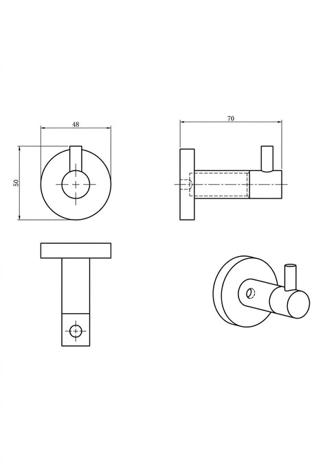 Amoza Robe Hook