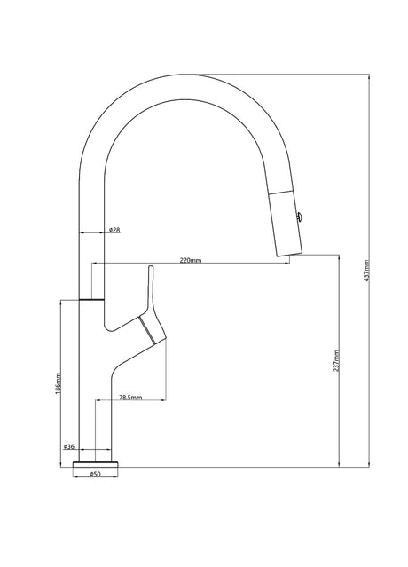 Tish S2 Pull-Out Kitchen Sink Mixer