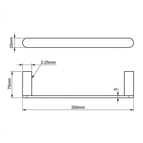 Linsol Circle Hand Towel Rail