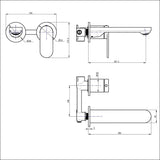 Linsol Wall Basin / Bath Mixer Small Plate