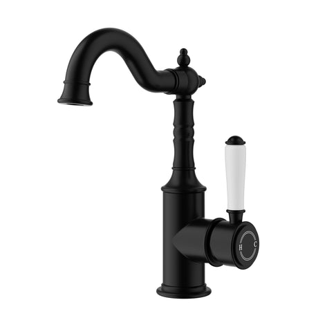 Vintage Matte Black With Ceramic White Handle Bathroom Package – Complete Shower, Toilet & Accessory Set