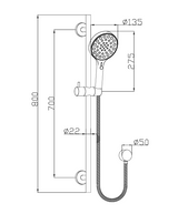 Sulu II Rail Shower