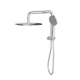 Linsol Sofia 200mm Shower Head on Half rail - 3 Function Handshower