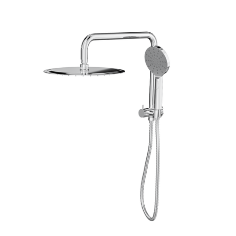 Linsol Sofia 200mm Shower Head on Half rail - 3 Function Handshower