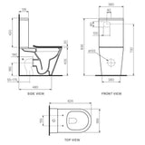 Parisi L'Hotel Wall Faced Suite Rimless (including Soft Close Seat)