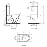 Parisi Linfa Wall Faced Suite Rimless (including Soft Close Seat)