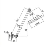 Amoza All Directional 3 Function Delux Shower Head