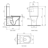 Parisi Slim Wall Faced Suite Rimless (including Pressalit Soft Close Seat)