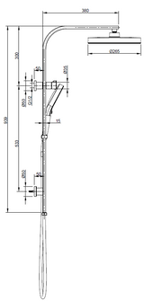 Sulu II MultiFunction Shower Set