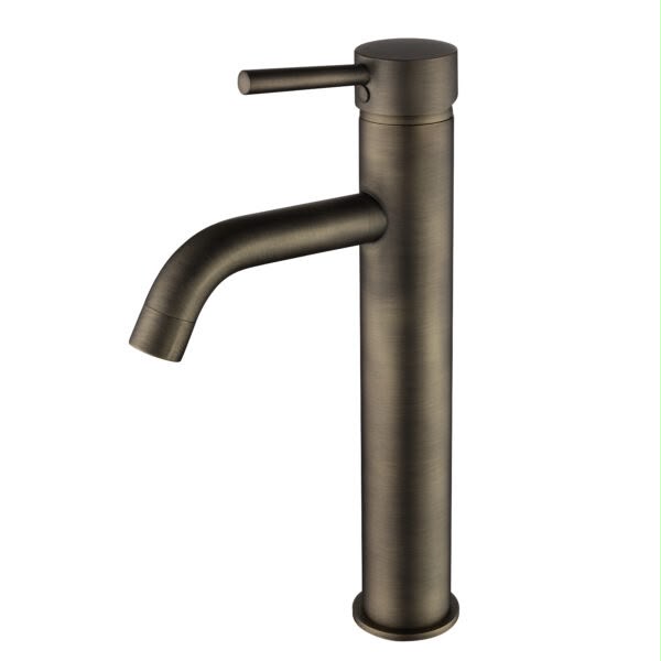 Otus Slimline SS304 Basin Mixer High Rise Curved Spout