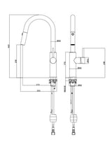 Linsol Halo S2 Pull-Out Kitchen Sink Mixer