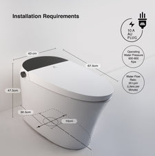 Alia Global Smart Toilet with Integrated Bidet