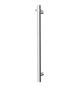Linsol Allegra 12V Round Bar Vertical Heated Towel Rail with T-Bar