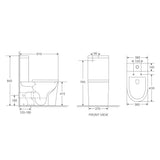 Rivo Tornado Rimless Back to Wall Short Projection Toilet Suite – Gloss White