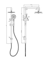 Linsol Sofia Shower Combination 200mm - 3 function