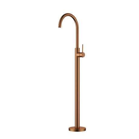 Otus Slimline Free Standing Bath Mixer Brushed Ss304 – alternate view